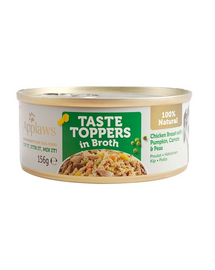 APPLAWS Taste Toppers Conserva pentru caini, piept de pui, dovleac, mazare in sos 156 g