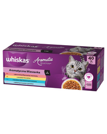 WHISKAS Adult Aromatic mix 40x85 g hrana in sos pentru pisici