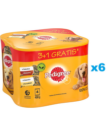 PEDIGREE Adult 24x400 g hrana in jeleu, cu pui si vita