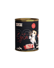 COUNTRY&NATURE Conserva hrana caine, cu vita 800 g
