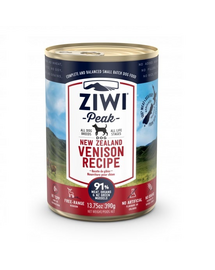 ZIWIPEAK Dog Venison Hrana umeda pentru caini, cu carne de vanat 390 g
