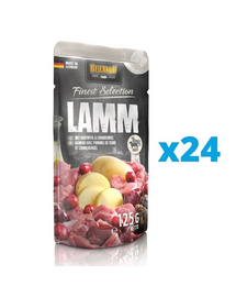 BELCANDO Finest Selection hrana umeda caini adulti, cu miel si cartofi  24x125 g