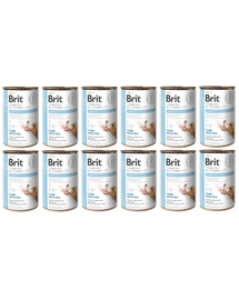 BRIT Veterinary Diet Obesity Lamb&Pea pentru caini obezi 12x400 g hrana dietetica