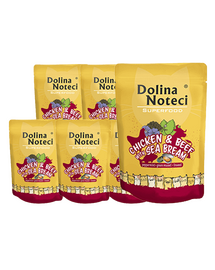 DOLINA NOTECI Superfood Hrana umeda pentru pisici adulte, cu pui, vita si dorada 10x85 g