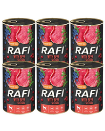 DOLINA NOTECI RAFI Beef conserva cu vita, hrana caini 6x400 g