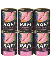 DOLINA NOTECI RAFI Turkey hrana umeda caini, din curcan 6x400 g