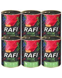DOLINA NOTECI RAFI Game cu vanat, conserva hrana caini 6x400 g