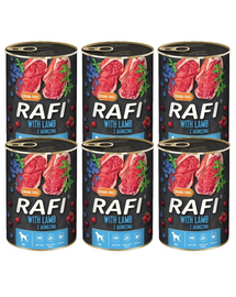 DOLINA NOTECI RAFI Hrana umeda pentru vaine, cu miel 6x800 g