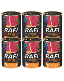 DOLINA NOTECI RAFI Duck conserva hrana umeda caine 6x400 g cu rata