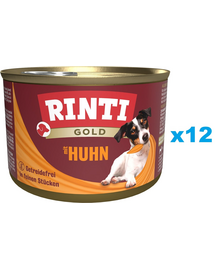 RINTI Gold Chicken Mini Kurczak dla psów ras małych 12x185 g