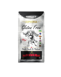 EUPHORIA Gluten Free z wołowiną dla psów małych i średnich ras 2 kg