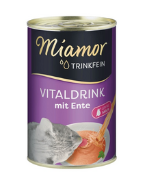 MIAMOR Trinkfein Zupa z kaczką dla kota 12x135 g