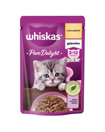 WHISKAS Junior pliculet pentru pisoi 85g pui in gelatina