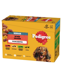 Hrana umeda PEDIGREE Senior 12x100 g 4 sortimente in jeleu