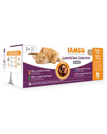 Cat Delights Adult All Breeds Land&Sea In Gravy Pouch 48 X 85 g