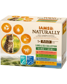 Naturally Adult Cat Land & Sea Collection 12x85 g