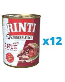 RINTI Kennerfleisch Duck kaczka 12 x 800 g