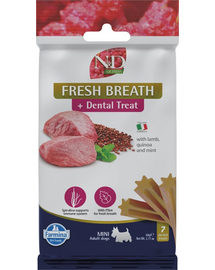 FARMINA N&D Quinoa Dental Treat Fresh breath Mini 60 g recompense dentare, caine talie mica