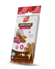 FARMINA N&D Quinoa Dental Treat Skin Coat Venison Mini 60 g batoane dentare pentru caini talie mica, cu vanat