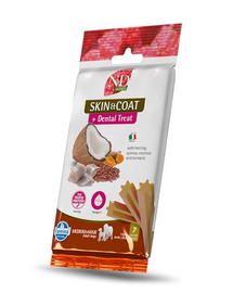 FARMINA ND Quinoa Dental Treat Skin Coat Herring Medium/Maxi 100 g Batoane dentare cu hering, pentru caine talie medie si mare