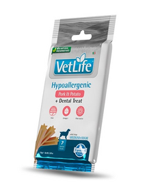 FARMINA Vet Life Dental Treat Hypoallergenic Pork Medium/Maxi 100 g baton dentar pentru caini de talie medie si mare, cu porc