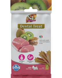 FARMINA N&D Tropical Selection Dental Treat Pork Mini 60 g baton dentar pentru caini de rase mici, cu porc