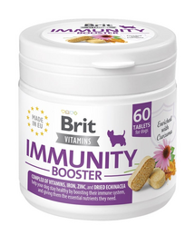 BRIT Vitamins Immunity Booster 120g supliment caini pentru sistem imunitar (60 tablete)
