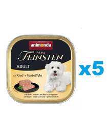 ANIMONDA Vom Feinsten Menue zestaw z wołowiną i ziemniakami 5 x 150 g