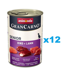 ANIMONDA Grancarno conserva caini seniori vitel si miel 12 x 400 g