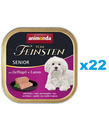 ANIMONDA Pate pentru caini vom Feinsten Senior pasare si miel 22x150 g