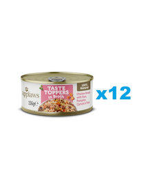 APPLAWS Taste Toppers Pierś z kurczaka, szynka i dynia w bulionie 12x156 g