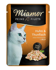 MIAMOR Feine Filets kurczak  i  tuńczyk saszetka 12x100 g