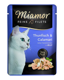 MIAMOR Feine Filets tuńczyk i kalmary  saszetka 6x100 g
