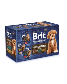 BRIT Premium by Nature câini adulți fileuri în sos Multipack 12x85g