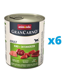 ANIMONDA Grancarno curcan și rață 6 x 800 g