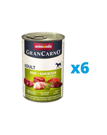 ANIMONDA vită și iepure cu ierburi 6 x 800 g