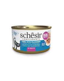 SCHESIR Ton cu sardine in sos 70 g conserva pisica