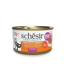 SCHESIR conserva pisica, Ton cu morcov in sos 70 g