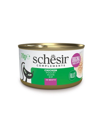 SCHESIR Hrana umeda pentru pisici, cu file de pui 70 g