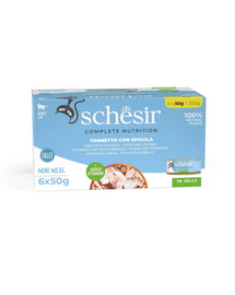 SCHESIR Ton cu biban în aspic pentru pisici 6x50 g