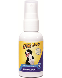 OVER ZOO Solutie pentru curatat dintii la carnivore 50 ml