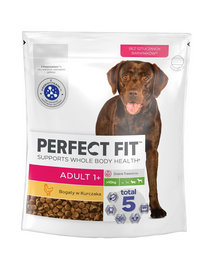 PERFECT FIT Adult 1+ hrana caine adult rasa mare, cu pui 825 g