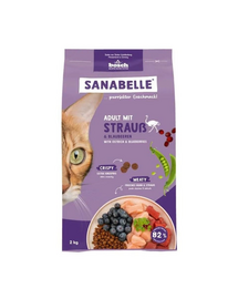 SANABELLE Adult Struț 2 kg pentru pisici adulte
