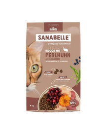 Indoor Perliczka 8 kg dla kotów niewychodzących