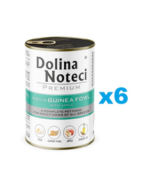 DOLINA NOTECI Premium bibilică cu măr 6x400 g hrană câini