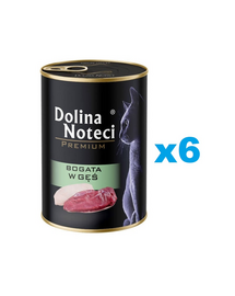 DOLINA NOTECI Premium Bogată în gâscă hrană pisici 6x400 g