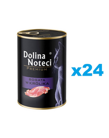 DOLINA NOTECI Premium cu iepure conservă pisici 24x400 g