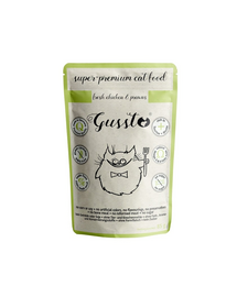 GUSSTO Cat Fresh pui & creveți 85 g hrană umedă pisici
