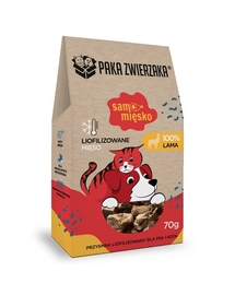 PAKA ZWIERZAKA Carne pură de lamă 70 g carne liofilizată pentru câini și pisici