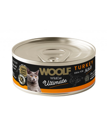 WOOLF Wild Cat Ultimate Turkey Pate 85g hrană pisici, pate curcan